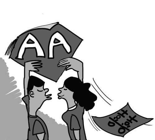 优点和缺点的漫画书