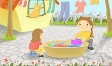 我给妈妈洗衣服