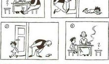 父与子一本引人入胜的书看图写话