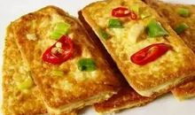 看妈妈做香煎豆腐