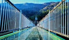 第一次走玻璃桥