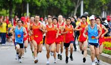 激烈的长跑比赛