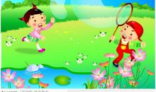 小池塘里的童年