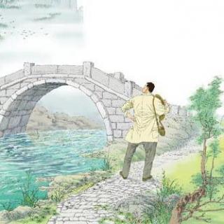 在山上拜访朋友