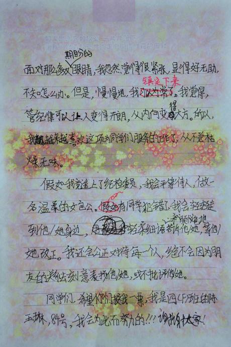 大队委员会选举草稿_250字