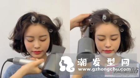 卷发后