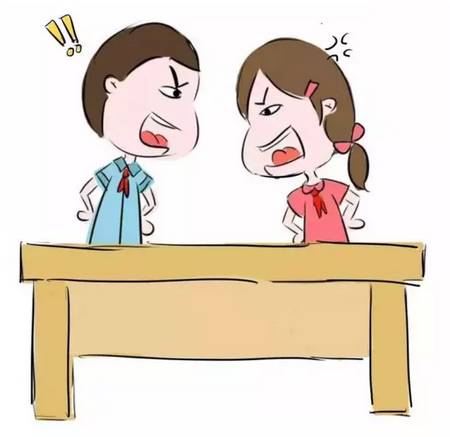 我和同一张桌子吵架