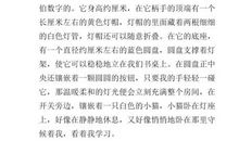 我的台灯说明文