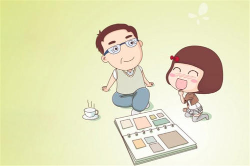 爸爸真高兴