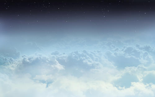 天空中的云