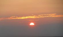 我在岚宫山上看太阳