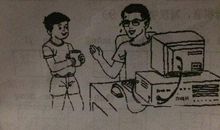 我和爸爸下棋看图写话