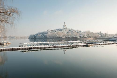 美丽的雪景