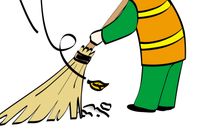 拾金不昧的环卫工