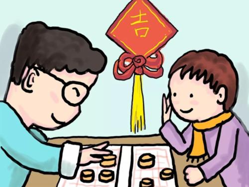 喜欢国际象棋的爸爸