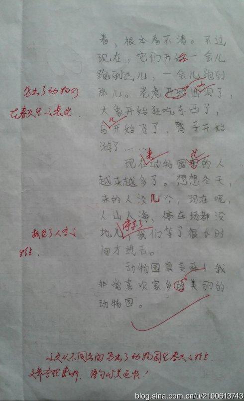 小动物园四年级作文