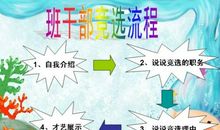 参加班干部竞选