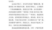 坚持跑完800米作文