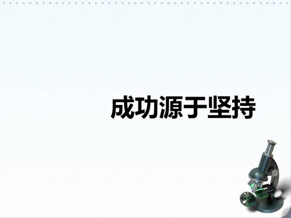 成功来自坚持
