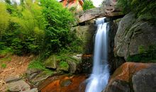 天台的石梁飞瀑