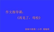 再见了母校小学作文