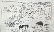 保护小鸟看图写话二年级