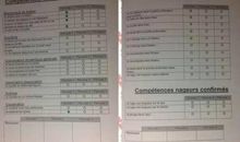 我拿到期中成绩单后