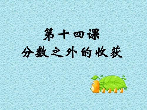 分数与收获不一样