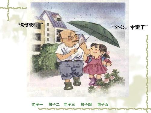 伞歪了