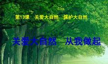 给自然一点关爱