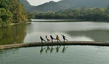 元旦游岱湖公园