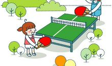 打乒乓球看图写话