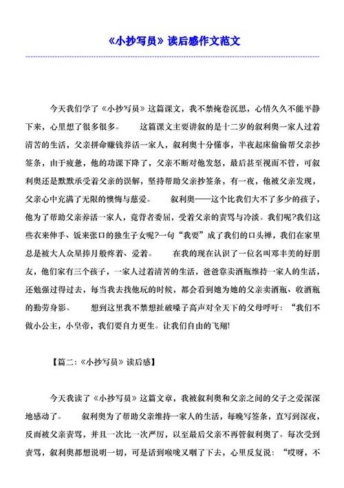 小抄写员