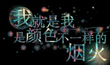 我是一抹不一样的烟火