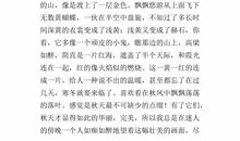 我眼中的秋天作文300字