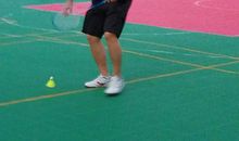 我和爸爸打羽毛球