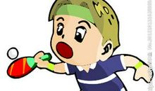 我学会了打乒乓球