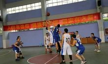 一场激烈的篮球赛