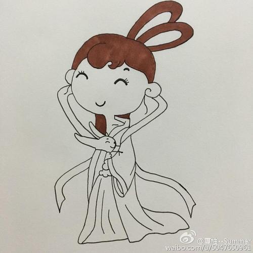 我姐姐和我画一幅画