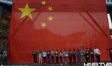 在国旗中，我感受到了国庆