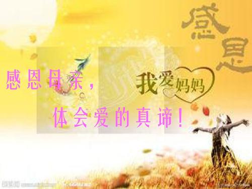 母爱的真正含义
