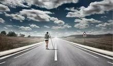 我在高速路上看太阳