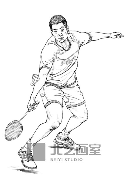 和爸爸打羽毛球