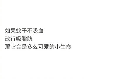 给蚊子的信
