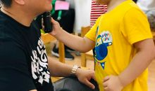 我给爸爸刮胡子