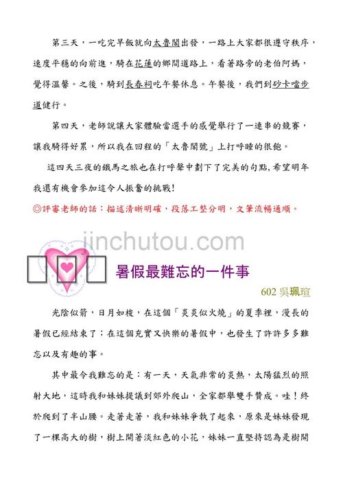 暑假难忘的一件事