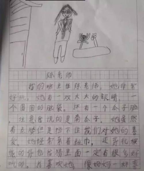 最漂亮的班级老师作文600字