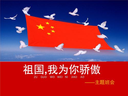 我为祖国感到骄傲