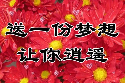 春天快乐地散步