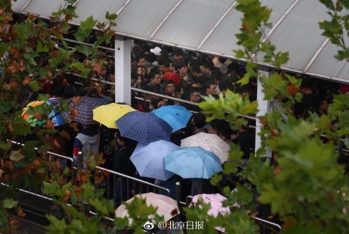 秋雨来伞